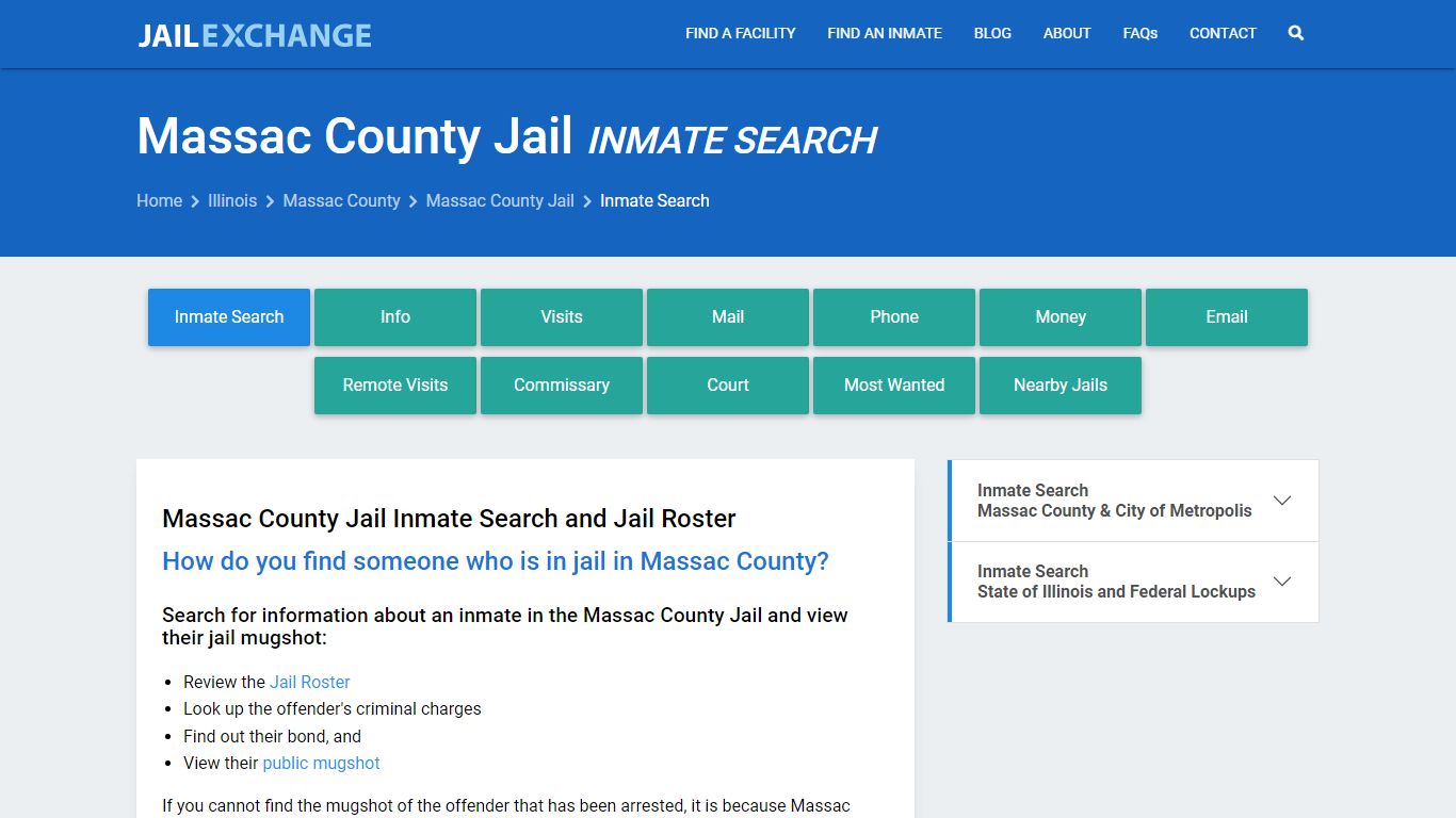 Massac County Jail Inmate Search - Jail Exchange